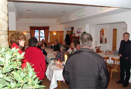 Beim Abendessen im 