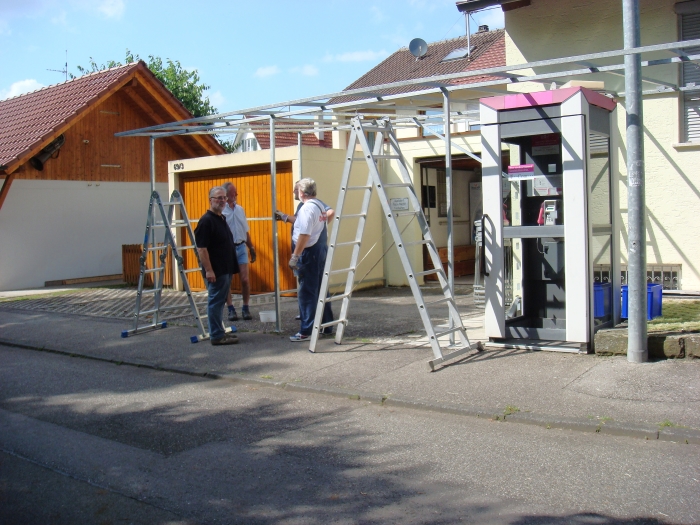 Zeltaufbau