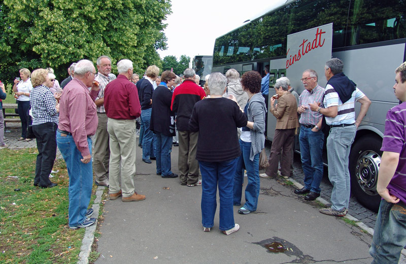Pause bei der Autobahnraststtte Wrzburg Sd