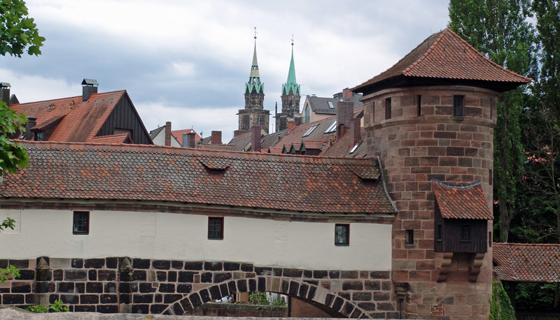 Nrnberg, Trme der St. Lorenz-Kirche