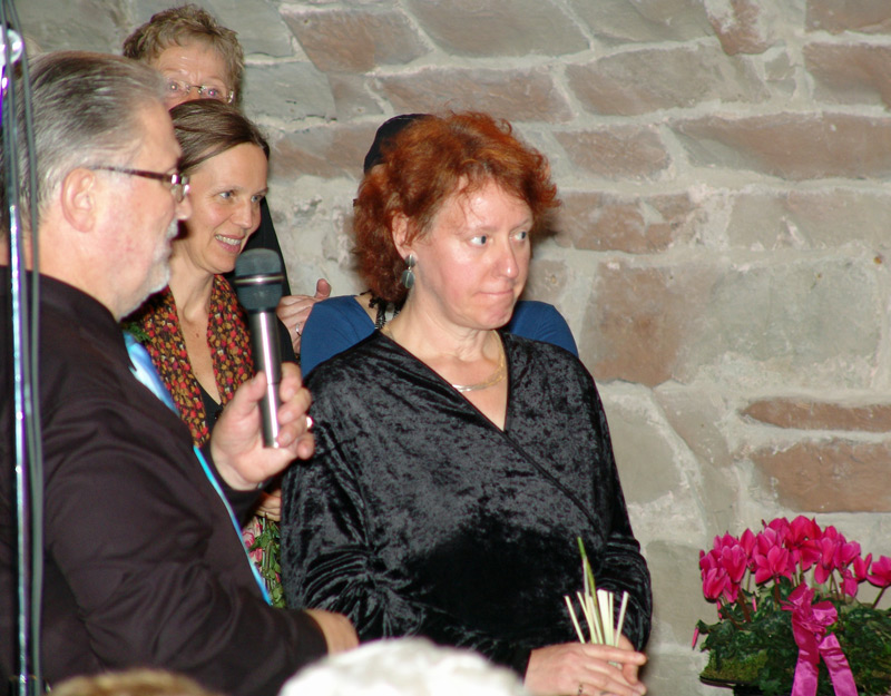 Rdiger bedankt sich bei Petra Jnsch