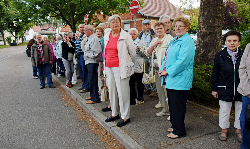Warten auf den Bus