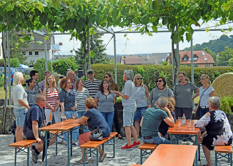Chorgruppe berschall bei der Kelter