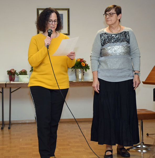 Begrung durch Michaela und Heidtrud